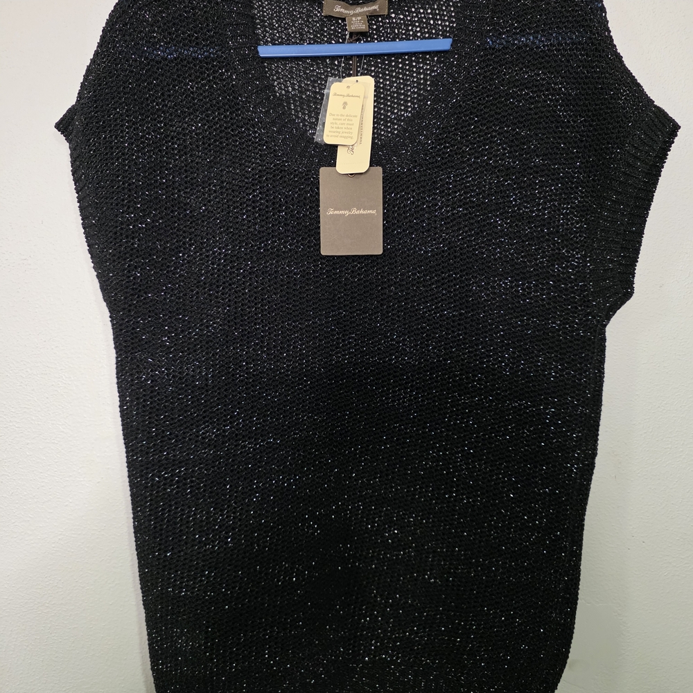 Tommy Bahama Black Sparkle Top